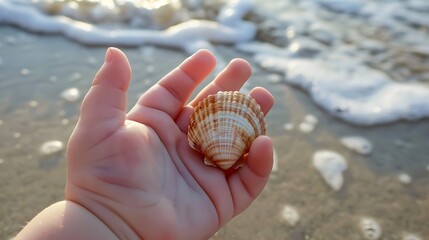 shells on the beach