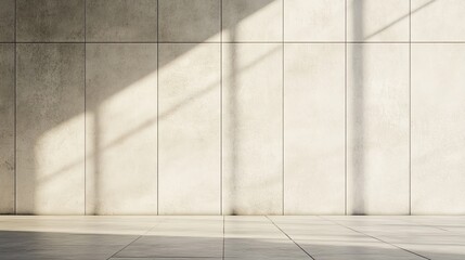 Obraz premium Modern background with a sleek, textured wall in neutral tones, ideal for clean and minimalist design themes.