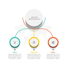 Obraz premium Vector infographics business template design