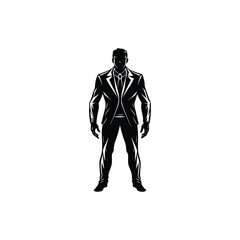 one full man silhouette.