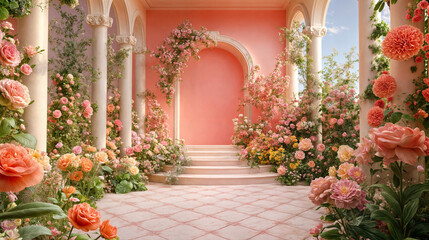 Rose Garden Background