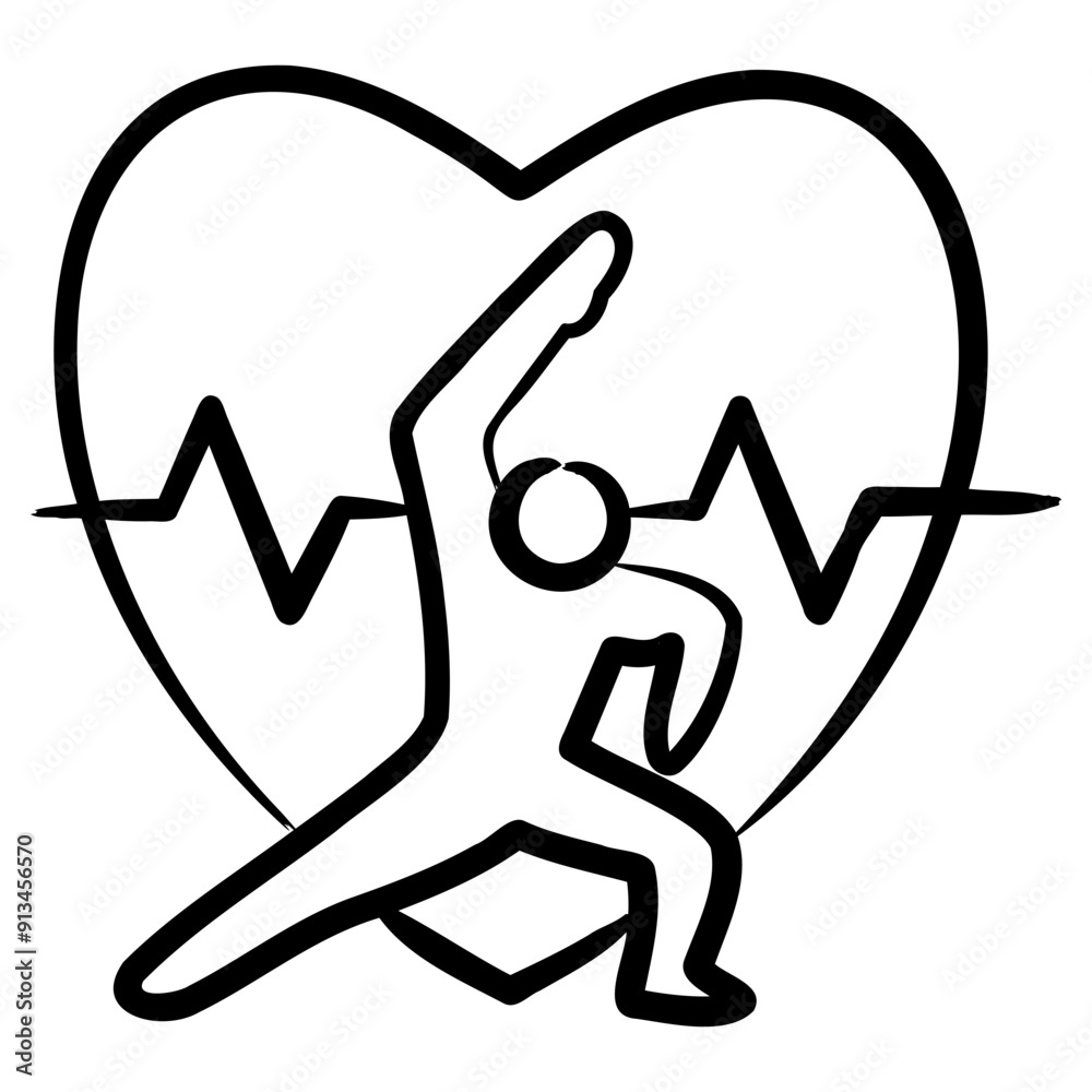 Sticker Cardio Icon