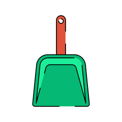 Obraz premium Pet Dustpan Illustration Isolated om White Background