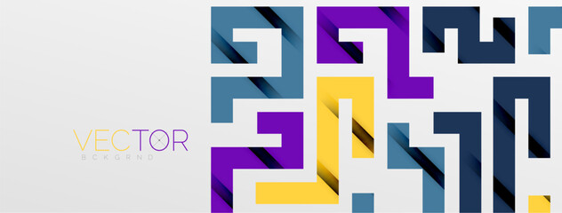 Color bend lines with shadow texture effect. Vector Illustration For Wallpaper, Banner, Background, Card, Book Illustration, landing page