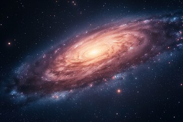 Obraz premium Spiral Galaxy in Deep Space