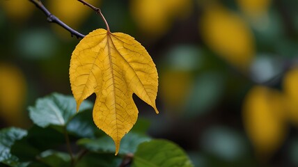 Fototapeta premium Yellow Leaf
