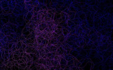 Dark Pink, Blue vector template with chaotic shapes.