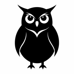 Owl on a branch isolated on white, owl vector illustration, bird on a branch vector art, owl silhouette, bird vector icon, owl on a branch vector, eps, owl on a branch cartoon