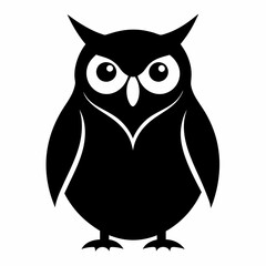 Owl on a branch isolated on white, owl vector illustration, bird on a branch vector art, owl silhouette, bird vector icon, owl on a branch vector, eps, owl on a branch cartoon