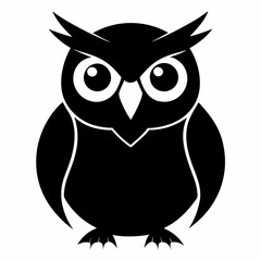 Owl on a branch isolated on white, owl vector illustration, bird on a branch vector art, owl silhouette, bird vector icon, owl on a branch vector, eps, owl on a branch cartoon