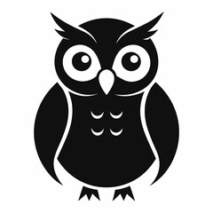 Owl on a branch isolated on white, owl vector illustration, bird on a branch vector art, owl silhouette, bird vector icon, owl on a branch vector, eps, owl on a branch cartoon