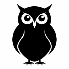 Owl on a branch isolated on white, owl vector illustration, bird on a branch vector art, owl silhouette, bird vector icon, owl on a branch vector, eps, owl on a branch cartoon