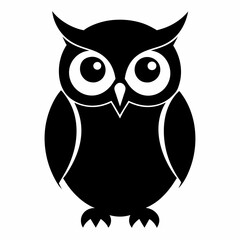Owl on a branch isolated on white, owl vector illustration, bird on a branch vector art, owl silhouette, bird vector icon, owl on a branch vector, eps, owl on a branch cartoon