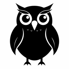 Owl on a branch isolated on white, owl vector illustration, bird on a branch vector art, owl silhouette, bird vector icon, owl on a branch vector, eps, owl on a branch cartoon