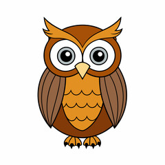 Owl on a branch isolated on white, owl vector illustration, bird on a branch vector art, owl silhouette, bird vector icon, owl on a branch vector, eps, owl on a branch cartoon