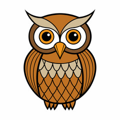 Owl on a branch isolated on white, owl vector illustration, bird on a branch vector art, owl silhouette, bird vector icon, owl on a branch vector, eps, owl on a branch cartoon