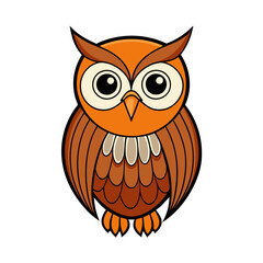 Owl on a branch isolated on white, owl vector illustration, bird on a branch vector art, owl silhouette, bird vector icon, owl on a branch vector, eps, owl on a branch cartoon