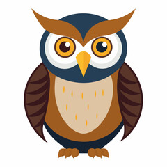 Owl on a branch isolated on white, owl vector illustration, bird on a branch vector art, owl silhouette, bird vector icon, owl on a branch vector, eps, owl on a branch cartoon