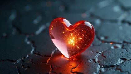Fototapeta premium Glowing Heart.