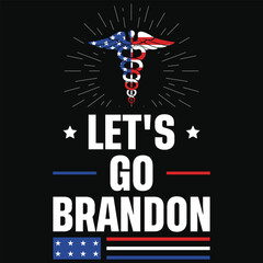 Let's go Brandon nurse graphics tshirt design