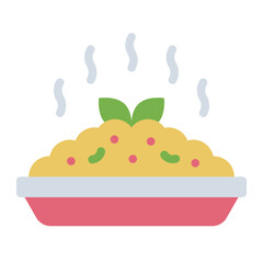 Risotto italian food icon