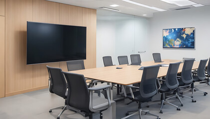 empty business meeting room or conference room