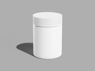White Blank Versatile Packaging Jar Mockup 3D