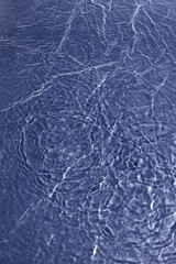 Rippled Blue Surface with Textured Water Patterns