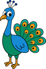 Peacock clipart