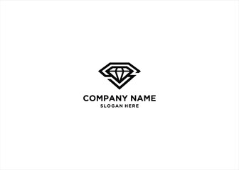 diamond initial s logo design vector