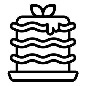 recommend clip art: Lasagna italian food icon