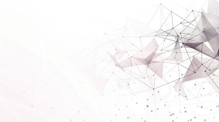 Abstract Geometric Network Design with White Background