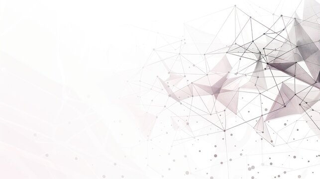 Abstract Geometric Network Design with White Background