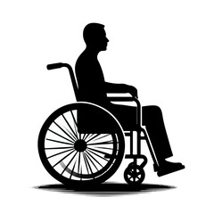 wheel chair silhouette