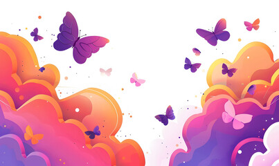 Abstract colorful 3d art background. Pastel geometric shapes form floating on a white isolated background. Memphis style design