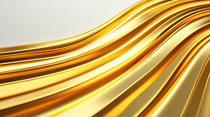 A stunning wave of golden metallic texture, exuding elegance and luxury with smooth, flowing lines and a vibrant sheen.