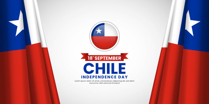 Chile Independence Day. Happy National Holiday September 18 Background Design