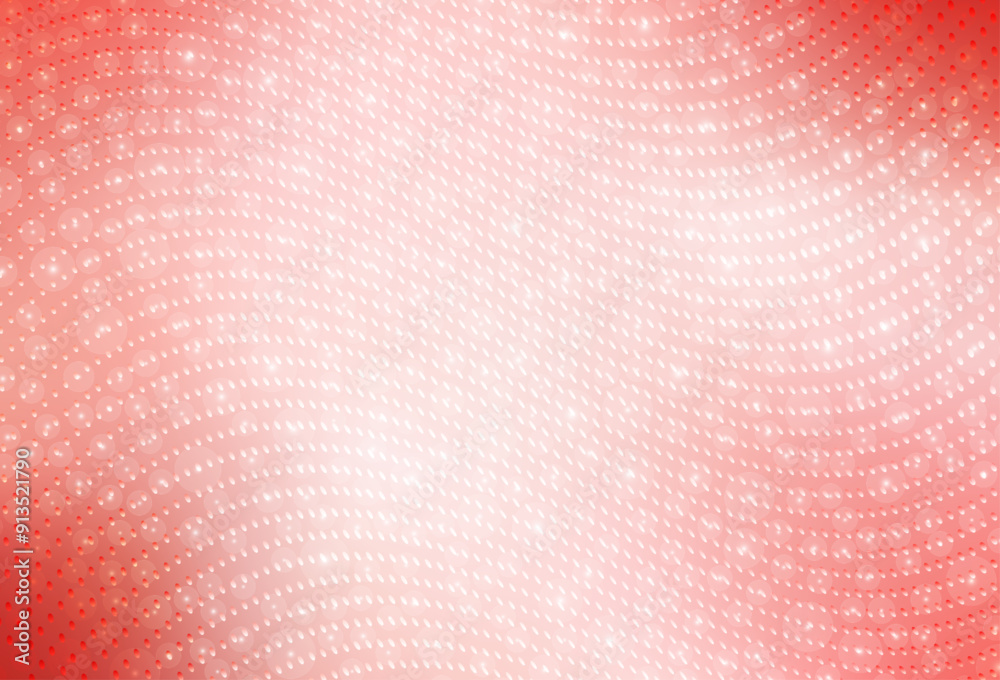 Poster light red vector blurred bubbles on abstract background with colorful gradient.