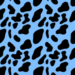 seamless pattern of cow animal print y2k mood retro repeatable patterns for teen vibe
