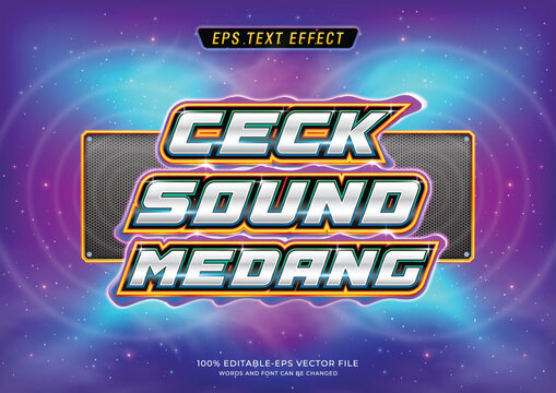 Ceck Sound Medang Text Effect