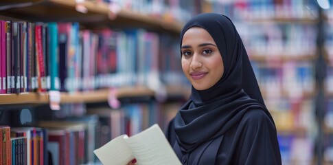 Young Woman in a Library