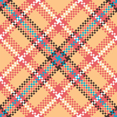 Tartan Plaid Vector Seamless Pattern. Scottish Plaid, Traditional Scottish Woven Fabric. Lumberjack Shirt Flannel Textile. Pattern Tile Swatch Included.