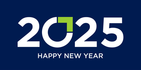 2025 with arrow logo design vector illustration