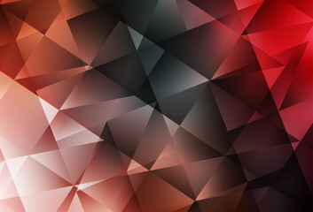 Light Green, Red vector polygon abstract layout.