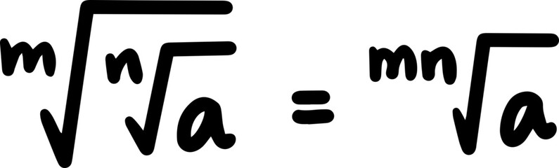 Roots Formulas Math Handwritten