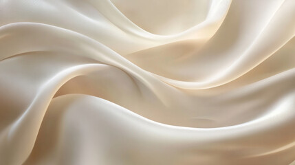 Obraz premium Luxurious golden silk fabric with soft, rippling waves creates elegant, shiny backdrop