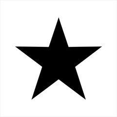 Fototapeta premium Star silhouette vector illustration on white background