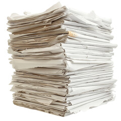 A Large Stack of White Papers, A Pile of Documents and Papers, an Overwhelming Collection of Paper