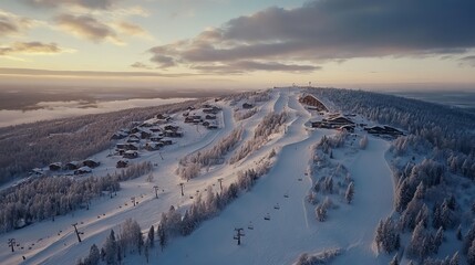 Levi ski resort in lapland