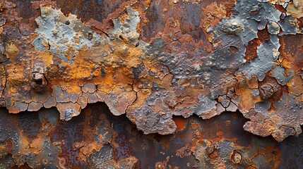 Rusted and corroded metal surface